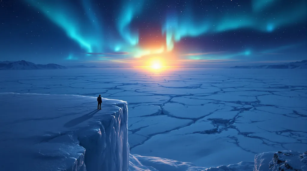 The observatory — standing at the ice wall